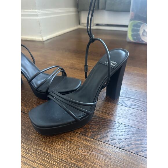 Jeffrey Campbell Presecco Platform Sandal Black Size 10 NWOT (Read Description) - Picture 7 of 10
